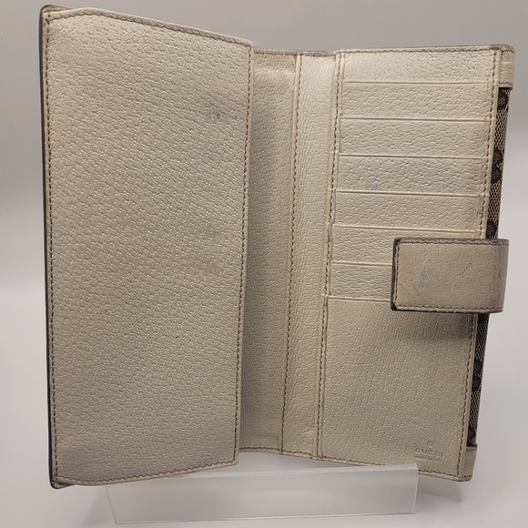 GUCCI GG CANVAS CHARMY CONTINENTAL WALLET - Picture 9 of 13